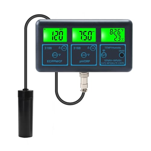 SMTYXS WiFi PH Meter Temp TDS(ppm) EC ORP Wasser Tester Tuya APP Smart Monitor Digitalen Analysator for Aquarien Hydrokultur Schwimmen Pool von SMTYXS