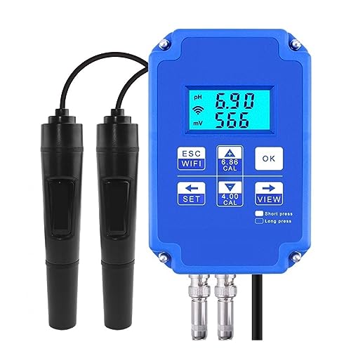 SMTYXS WiFi Überwachung Digital PH Und ORP Controller BNC Sonde Wasser Qualität Tester for Hydrokultur Schwimmbad Aquarium(A) von SMTYXS