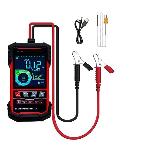 Smart Auto Batterie Tester 12V/24V Automatische Erkennung Batterie Test Starten Testen Last Testen Automotive Batterie Detektor(ET2202) von SMTYXS