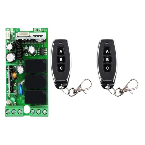 Smart Mehrere 3CH 3 CH 3 Kanal Drahtlose Relais RF Fernbedienung Schalter Empfänger Fernbedienung(Set-2) von SMTYXS