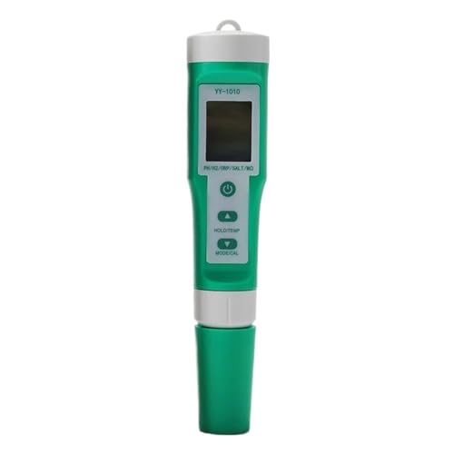 TDS EC PH Salzgehalt Meter ORP H2 SG Temp Wasser Qualität Monitor Lösung Düngemittel Widerstand Tester for Pools, Aquarien(YY-1010) von SMTYXS