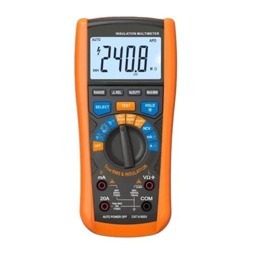 True RMS 2in1 Isolationswiderstandstester Multimeter 6000 Zählt 2GΩ@1000V Temp NCV Spannungskapazität True RMS 2in1 Isolationswiderstandstester Multimeter 6000 Zählt 2GΩ@1000V Temp NCV Spannungskapazität von SMTYXS