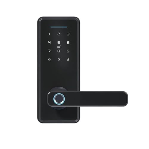 Tuya APP Verstecktes Schrankschloss Verstecktes Schrankschloss Biometrisches Smart-Fingerabdruck-elektronisches Passwort RFID-Kartentürschloss(T2-TY-B-6050147) von SMTYXS
