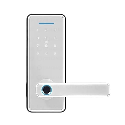 Tuya APP Verstecktes Schrankschloss Verstecktes Schrankschloss Biometrisches Smart-Fingerabdruck-elektronisches Passwort RFID-Kartentürschloss(T2-TY-W-5050147) von SMTYXS