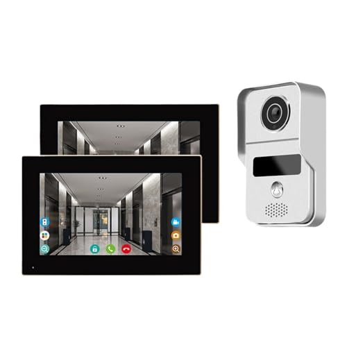 Tuya Smart WiFi Video Türklingel Hause Intercom Telefon 1080P RFID Drahtlose Tür Viewer Kamera Intercom 7 Zoll Bildschirm Bewegung Rekord(1 to 2 Indoor) von SMTYXS