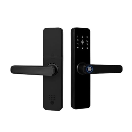 Tuya Wifi Fingerprint Türschloss Digitale Elektronische Schloss Smart Keyless Entry Lock For Home Haus Schloss Mit Fingerprint Passcode(22x195R) von SMTYXS