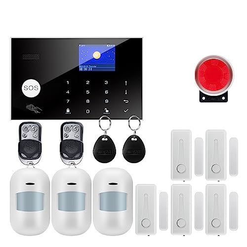 Wireless Home WiFi GSM Home Security mit Bewegungsmelder Sensor Einbruchmeldeanlage Unterstützung(W7B5) von SMTYXS