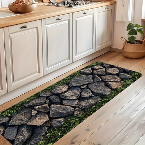 SMXVRC 3D Schwarzes Erz Flurteppich, 80x220cm, Felder Grünes Gras Bodenteppich, Weihnachtsdekoration Gummirückseite Stark frequentierte Bereiche rutschfest Bedruckter Teppich für Familie SMXVRC 3D Schwarzes Erz Flurteppich, 80x220cm, Felder Grünes Gras Bodenteppich, Weihnachtsdekoration Gummirückseite Stark frequentierte Bereiche rutschfest Bedruckter Teppich für Familie von SMXVRC
