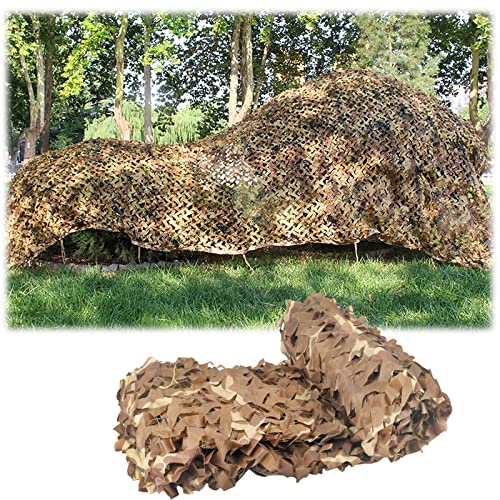 SMYH Wüste Camouflage Net Bundeswehr Tarnnetz 1.5x2m 2x4m 3x5m 4x6m 5x5m 6x7m 10x15m wasserdichte Tarnung Net Für Camping Schießen Jagd Dekoration Shelter Zelt (Größe : 6x6m) von SMYH