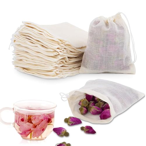 30 Stück Baumwollbeutel Klein, 3-Größen verfügbar Baumwoll Musselin Beutel mit Kordelzug Säckchen Kleine Stoffbeute, wiederverwendbare Netzbeutel für schmuck geschenk obsttee kaffee gewürze von SMYJDMM