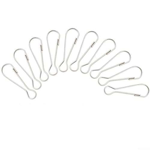 10 Stück Fahnenmast-Clips aus Edelstahl zum einfachen Befestigen von Flaggen und anderen Gegenständen 10 Stück Fahnenmast-Clips aus Edelstahl zum einfachen Befestigen von Flaggen und anderen Gegenständen von SMZhomeone