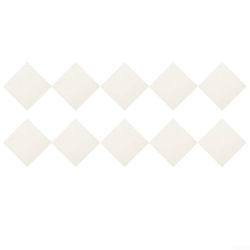 10 Stück rutschfeste Bodenfliesen-Aufkleber, stilvoller Patchwork-Teppich für den Heimgebrauch in Wohnzimmer und Küche (weiß) von SMZhomeone
