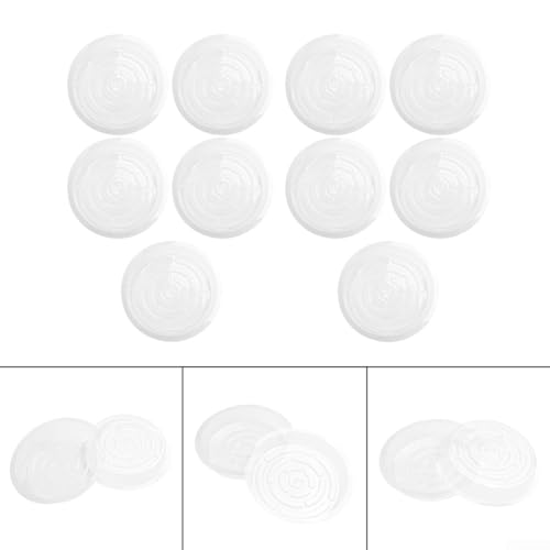 10 runde transparente Pflanzen-Untersetzer für Töpfe, multifunktional als Snack-Tablett und Schreibtisch-Organizer (20,3 cm) von SMZhomeone