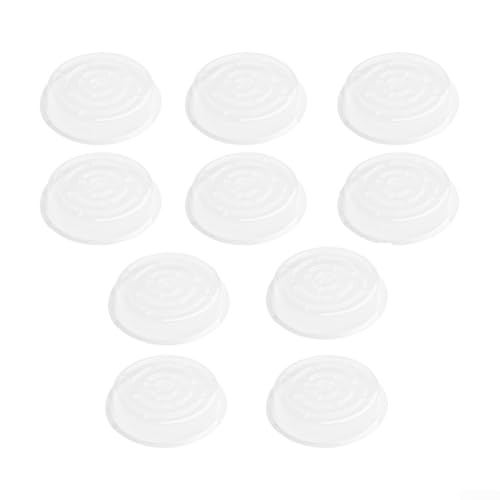 10 runde transparente Pflanzen-Untersetzer für Töpfe, multifunktional als Snack-Tablett und Schreibtisch-Organizer (25,4 cm) von SMZhomeone