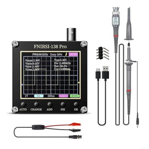 138 PRO Handoszilloskop mit 2 5 MS/s Abtastrate und 200 kHz Bandbreite mit einzelnen, normalen und automatischen Auslösemodi (mit 10-fach-Sonde) von SMZhomeone