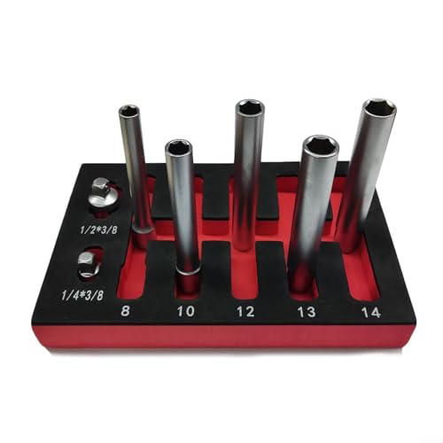 3/8-Zoll-Antrieb, Sechskant-Steckschlüssel, 120 mm, Adapter mit verschiedenen Werkzeug-Kompatibilitäten (Sechskantkopf) von SMZhomeone