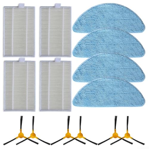 All in One Reinigungsset Filter, Wischmopp Kleidung & Seitenbürsten maßgeschneidert für den BObsweep für SLAM Vacuum von SMZhomeone