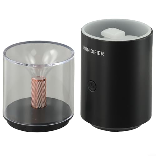 Aromatherapie Diffusor mit USB Power Elektrischer Luftbefeuchter im eleganten Kerzendesign für friedliche Atmosphäre zu Hause oder im Büro (Schwarz) von SMZhomeone