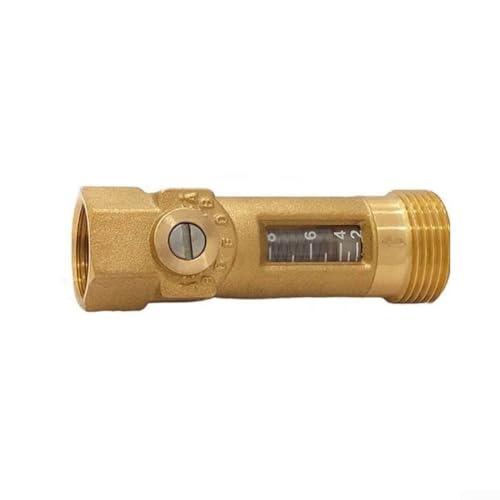 Ausgleichsventil mit Feder und Durchflussmesser DN15 DN20 Messing für genaue Durchflusskontrolle 13 5Lmin bis 28Lmin für Trink- und Nutzwassersysteme (B(2-8)) von SMZhomeone