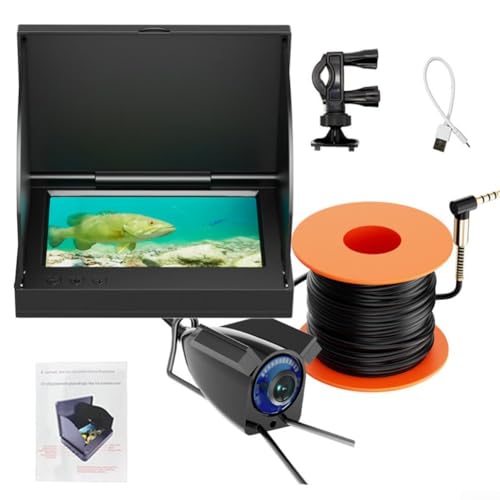 Benutzerfreundlicher 12,7 cm Fischfinder mit HD-Display, ein zuverlässiges Werkzeug für Anfänger und erfahrene Angler (5,0 IPS + Kamera 15 m) von SMZhomeone