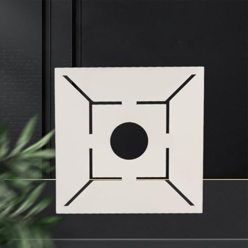 Bodenablauf-Lineal in Blumenform, unverzichtbares Werkzeug für präzise Fliesenmessungen bei Bauarbeiten (20 x 20 cm) von SMZhomeone