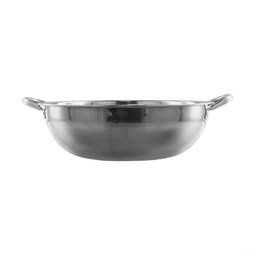 Edelstahl-Hotpot mit zwei Unterteilungen, 28 cm, Kochgeschirr für die Küche zu Hause, entworfen für Induktions- und Gasherd (B) von SMZhomeone