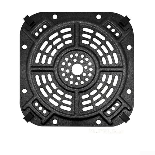 Ersatzplatte für Luftfritteuse, 21,5 x 21,5 cm, antihaftbeschichtet, leicht zu reinigen, Schwarz Ersatzplatte für Luftfritteuse, 21,5 x 21,5 cm, antihaftbeschichtet, leicht zu reinigen, Schwarz von SMZhomeone