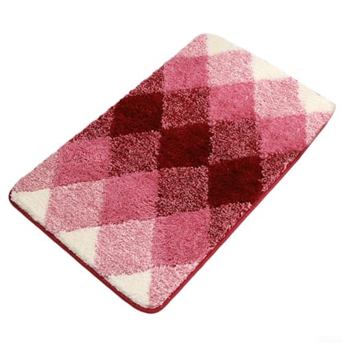 Home Essential Antirutschmatte mit Farbverlauf, perfekt zur Erhöhung der Sicherheit in Bad und Küche, Rosa von SMZhomeone