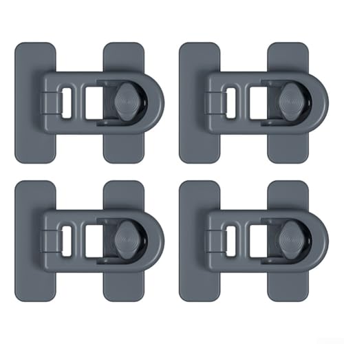 Kindersicherung Kühlschrankschloss sichere Schlösser für Schränke, Schubladen und Ofentüren, einfache Installation und Selbstgestaltung (grau) von SMZhomeone