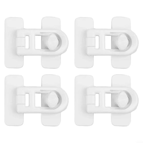 Kindersicherung Kühlschrankschloss sichere Schlösser für Schränke, Schubladen und Ofentüren, einfache Installation und Selbstgestaltung (weiß) von SMZhomeone