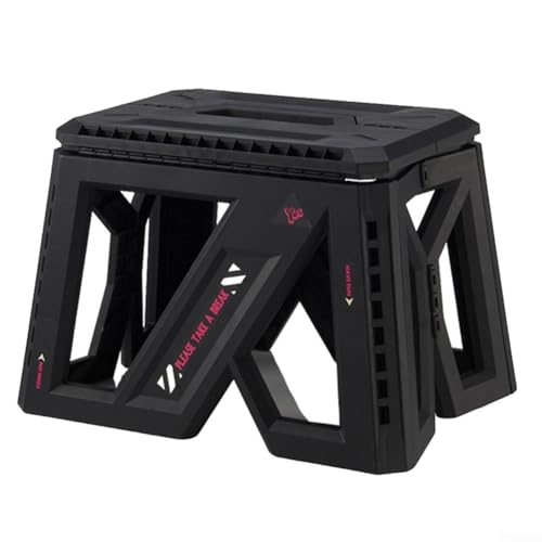 Kompakter Outdoor-Stuhl mit faltbarem Design, tolle Wahl für Picknicks oder Festivals (schwarz) von SMZhomeone