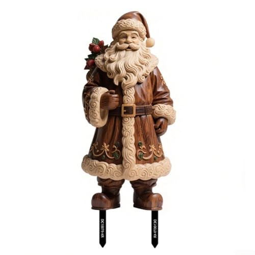 PVC-Gartenstecker mit Weihnachtsmotiven, für den Außenbereich, Urlaubsdekoration mit festlichen Elementen für Hof oder Innenhof, Rasendekoration (DC10079) von SMZhomeone