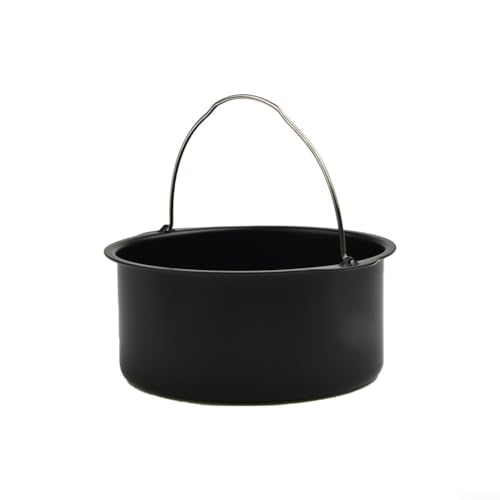 Runde Backform für Fritteusenkorb, 15,2 cm, 17,8 cm, Karbonstahl, nicht im Ofen (20,3 cm) von SMZhomeone