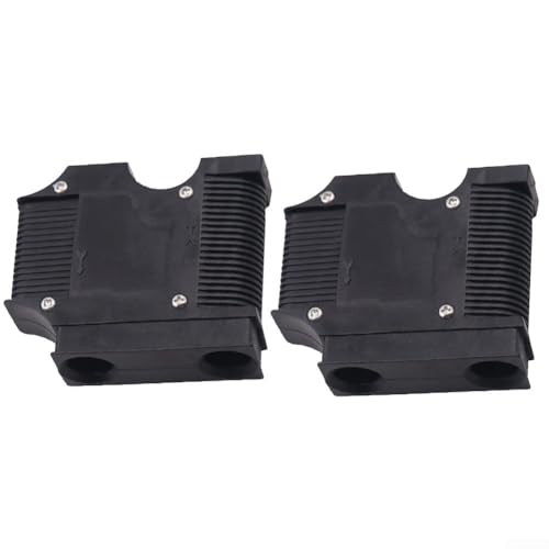 SMZhomeone 2 Stück Bootskotflügelaufhänger Schnellverbindungssystem für Marine-Schienenmontage, mit Druckknopf-Einstellmechanismus, Yacht-Docking-Zubehör, weiß, schwarz (B) von SMZhomeone