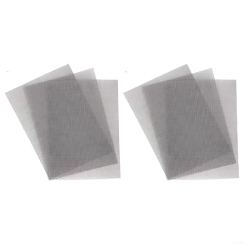 SMZhomeone 6 Stück Metallgitter 304 Edelstahl Drahtgeflecht 20 Mesh Feinfilter Bildschirm Netz für Lüftungsgitter Home Fenster Lichtschachtabdeckungen 30 x 20 cm von SMZhomeone