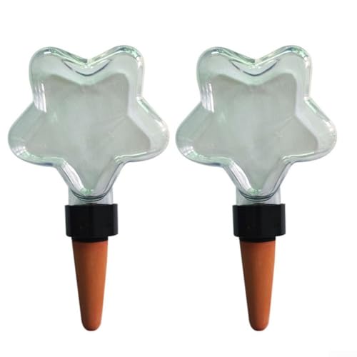 SMZhomeone Automatische Pflanzenbewässerungskugel Selbstbewässerungsgeräte Zimmerpflanzentropfbewässerungssystem mit Wasserstandsanzeige, 200 ml (Stern) von SMZhomeone