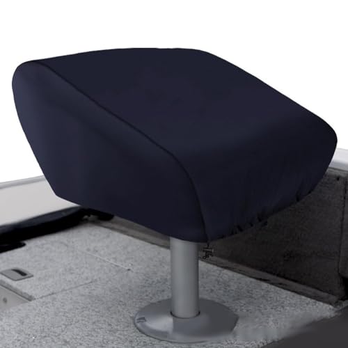 SMZhomeone Bootssitzbezug, 2 Stück, 210D/420D/600D Oxford, wasserdicht, Allwetter-Staubschutz mit elastischem Saum und Aufbewahrungstasche für Angeln und Outdoor, Schwarz (Schwarz 420D) von SMZhomeone