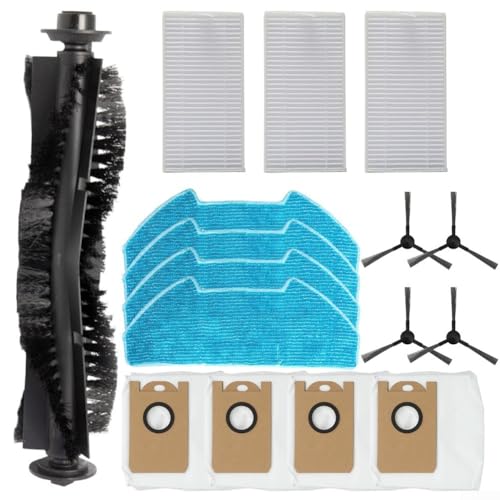 SMZhomeone Für Vozascly R10 Roboter-Staubsauger-Zubehör-Set mit Hauptbürste, Filter, Wischmopp, Staubbeutel und Seitenbürsten zur Unterstützung der langfristigen Reinigungseffizienz von SMZhomeone
