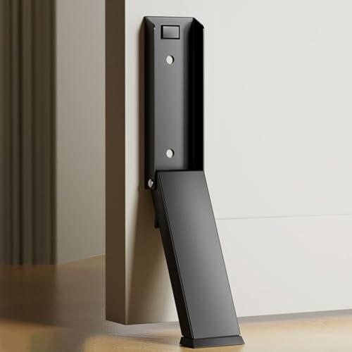 SMZhomeone Fußbetätigter Türstopper für schwere Türen mit rutschfestem Gummikopf und Edelstahl-Konstruktion, geeignet für den Innen- und Außenbereich von SMZhomeone