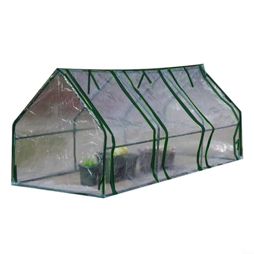 SMZhomeone Gewächshaus für den Außenbereich, bodenloses Blumenbeet, transparente Wärmeerhaltungsabdeckung, großer Wachstunnel, Garten, Folientunnel, Gewächshaus, Blumen, Tomaten, Gemüsehaus (2,7 m x von SMZhomeone