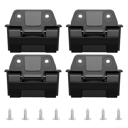 SMZhomeone Kühler-Scharnier-Ersatz-Set mit silbernen Schrauben für Iglu 25QT 52QT 72QT 72QT BMX Modelle – Kunststoff-Scharnier-Set für Outdoor-Camping, Picknick (4 Sets) von SMZhomeone