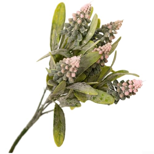 SMZhomeone Künstliche Kunststoffblumen für Zuhause und Hochzeitsdekoration mit präzisem Spritzguss, realistisches Aussehen und lange Haltbarkeit (Rosa) von SMZhomeone