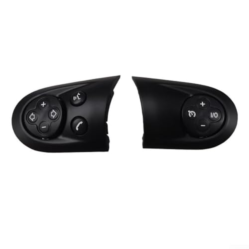 SMZhomeone Lenkrad-Lautstärke-Tastenschalter-Abdeckung Ersatz für Mini Cooper R-Serie R55 R56 R57 R58 R59 R60 R61 OEM 32309200098 Schwarz 2 Stück von SMZhomeone