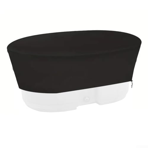 SMZhomeone Ovale Tankabdeckung, wasserdicht, 210D Oxford-Gewebe, Eisbad-Abdeckung, mit UV-Schutz und winddichtem Gummiband, für Wassertrog, 4 Größen erhältlich (178 x 163 x 63,5 cm/300) von SMZhomeone