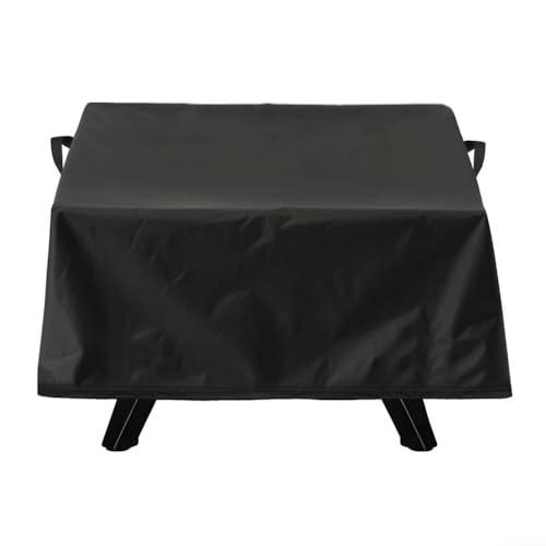 SMZhomeone Pizzaofen-Abdeckung, wasserdicht, für Cozze 90347 XXL 43,2 cm Pizzaofen, 420D Oxford-Gewebe, Outdoor-Grillabdeckung mit verstellbaren Schnallen, 61 x 61 x 27 cm, Schwarz von SMZhomeone