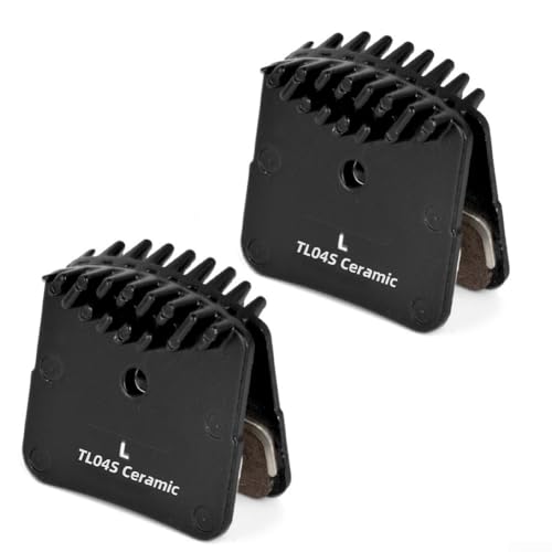 SMZhomeone Scheibenbremsbeläge mit Rückplatte aus Legierung und Kühlrippe, für H03A, H03C, D02S, D03S, passend für XT M8000, Saint M820 und Zee M640 Serie für Mountainbike und Rennrad (2er-Pack) von SMZhomeone