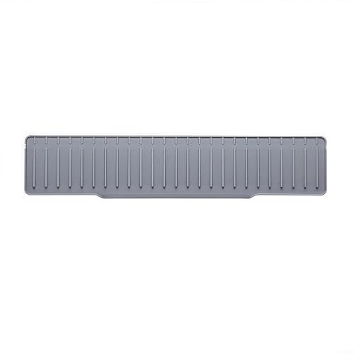 SMZhomeone Silikon-Abtropfmatte, 50 x 10 cm, Spritzschutz, schützt Theken vor Wasserschäden (grau) von SMZhomeone