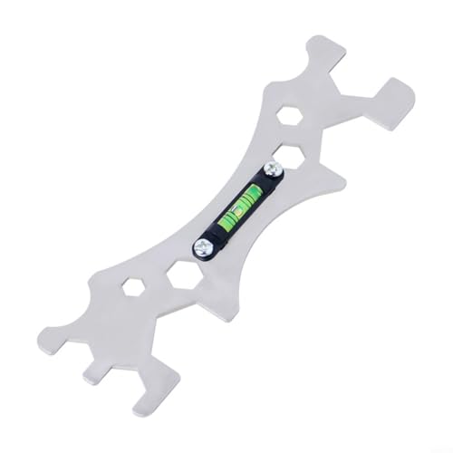 SMZhomeone Spezialschlüsselwerkzeuge mit Wasserwaage Multifunktionaler Spezialschlüssel mit Wasserwaage MesswerkzeugVerstellbar und langlebig für die Installation von Duschhähnen (1pc wrench) von SMZhomeone
