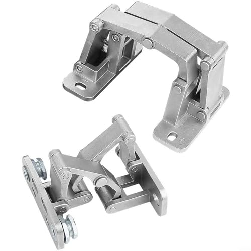 SMZhomeone Unsichtbares Steintürscharnier, Edelstahl, robust, verstellbar und Feuerhydrantenfunktion (L(250kg)) von SMZhomeone