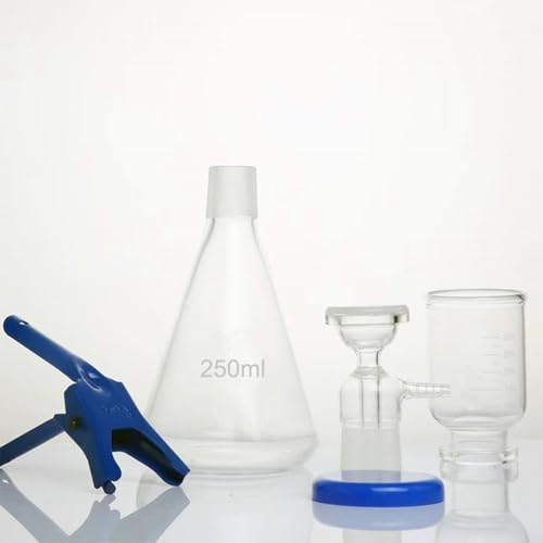 SMZhomeone Vakuum-Saugfilter aus Glas, Labor-Vakuum-Filtration, Destillationsgerät zur Filterung im Labor mit Sandkern-Filterkopf für effiziente Filtration (250 ml) von SMZhomeone